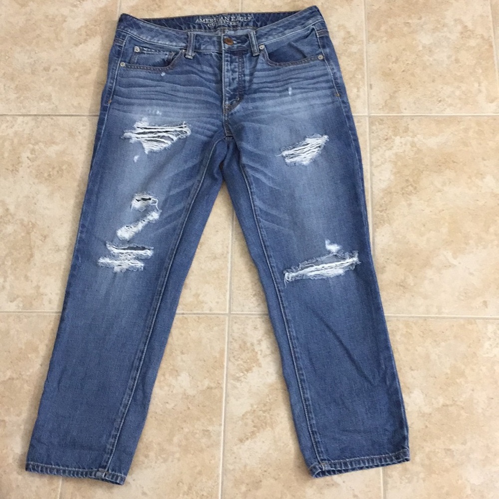American Eagle Boy Crop Distressed 6